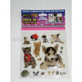 Dogs and Cats epoxy sticker